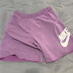 Nike Athletic Shorts in Purple and White
